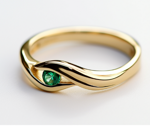 Otium Ring with Emerald in 18k Gold