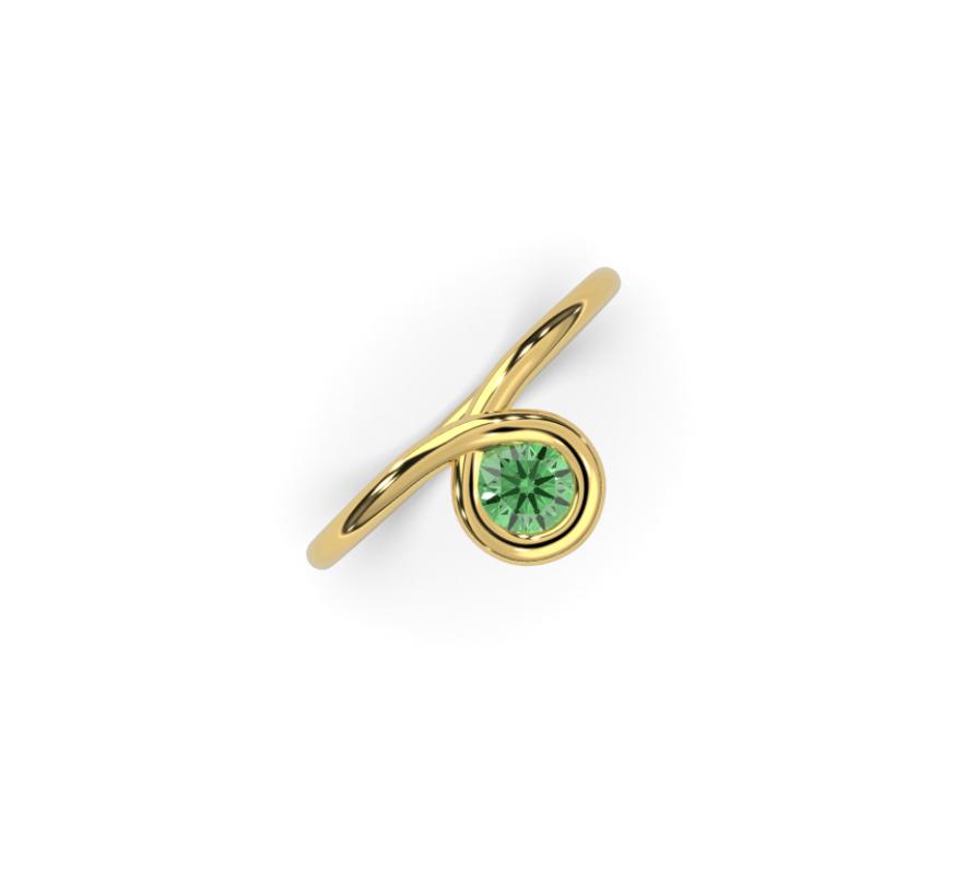 Emerald Lasso Ring